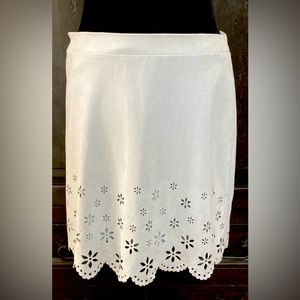 Forever 21 faux baby blue suede skirt - Size Large NWNT